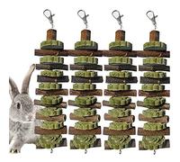 PINVNBY Bunny Chew Toys for Teeth Natural Organic Fruitwood Rabbits Cage Molar Sticks for Chinchillas, Guinea Pigs, Hamsters, Parrots and Other Small Pet Chewing Improve Dental Health