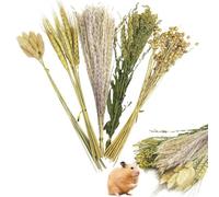 PINVNBY Natural Flower & Herb Hamster Bedding Habitat Decor Grain Guinea Pig Bedding Hamster Sprays Hamster Cage Accessories for Guinea Pig Dwarf Syrian Gerbils Mice Mouse Rat (Grain Version)