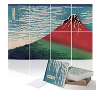 PINWELIFE® Wall Art Acoustic Panels, Sound Proof Absorbing Panels for Home/Office, Decorative Absorbing Dampening, Noise and Echo Cancelling, 120x80cm (Mt. Fuji_Hokusai)
