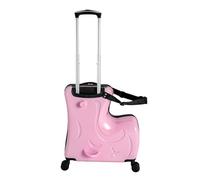 PINYELIN Kids Ride on Travel Suitcase, Travel Ride on Suitcase Kids Luggage Child Stroller Spinner Luggage Rolling Suitcase, Hard Shell Carry on Luggage on Wheels