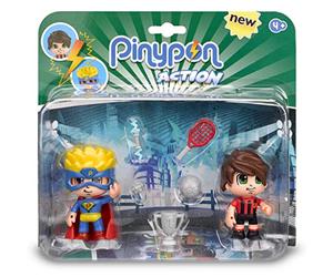 Pinypon Action 700014492 Pack Of 2 Figurines Superhero And Footballer