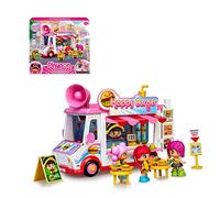 Pinypon - Happy Burger, Hamburger Food Truck Playset Toy Set with Many Playing Options, 1 Doll, Accessories and Storage Compartment, for Children from 4 Years, Famosa (700017210)