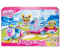 Pinypon - My Puppy and Me, set of mini doll with motorcycle, trailer and dog, recommended for children from 4 to 8 years (Famosa 700016247)