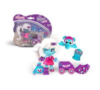 Pinypon Terrific My Monsters & Me Set Ghost Girl with 3 Pets and Buggy, Doll with Glow in the Dark Decorations, for Children and Children from 4 Years, Famous (PNY55000)