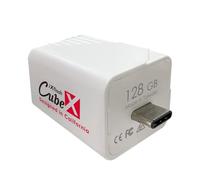 Piodata iXflash Cube 128GB Photo Storage | Apple MFi Certified USB Type C with Quick Charge | Auto Backup for iPhone & iPad | Flash Drive for Photos & Videos