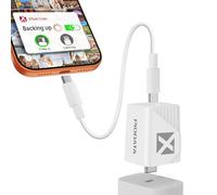 Piodata iXflash Cube 512GB USB Flash Drive for iPhone/iPad/Android, Auto Photo Backup While Fast Charging, Apple MFi USB 3.2 Type C Data Cube Photo Stick Backup Drive, External Hard Drive w/Free APP
