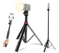 PIOENIMAGE 82'' Selfie Stick Phone Tripod for iPhone, Extendable Cell Phone Stand, Adjustable Light Stand, Camera Phone Tripod Stand for Photography, Video Recording, Live Stream