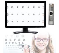 PioMue 18.5/21.5 In Screen Panel Eye Chart, LED Visual Acuity Test Table, Digital Optotype Chart with LCD Display and Remote Control for Ophthalmology Clinics 21.5in