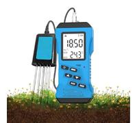 PioMue 7 in 1 Soil Tester, Digital PH Meter for Soil, NPK Tester with Moisture & Temperature Sensor, Backlit LCD Garden Soil Test Kit for Lawn, Farm, Indoor/Outdoor Plants