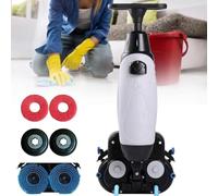 PioMue Autolaveuse de Sol Automatique Mini, sans Fil et alimentée par Batterie, Largeur de Nettoyage de 43 cm (17 Pouces), autonomie de 90 Minutes,for Tile Hardwood Floors Marble White