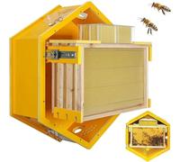 PioMue Beehive Observation Kit, Wall-Mounted Hexagon Bee Hive,Self-Flowing Honey Beehive, Includes 3 Frames & 6 Comb Boxes, Ideal for Bee Farming and Honey Production