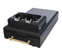 PioMue Commercial Coffee Portafilter Cleaning Device,Electric Portafilter Cleaner,Automatic Coffee Machine for 58 mm Portafilters, Including 2 Scrapers and 1 Brush Head for Home, Cafe, and Restaurant