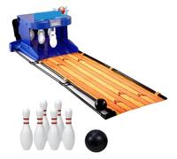 PioMue Indoor Bowling Game, Home Bowling Alley,Automatic Reset Bowling Lane Game LED Electronic Display Simulation Sound Indoor Arcade Console Bowling Set Children Adults 200cm/6.56ft