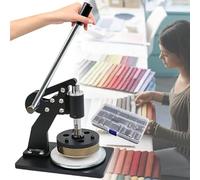 PioMue Textile Carpet Sample Cutter, Fabric Sampler Cutter, Round Sample Cutter for 100 Sqcm Round Cloth Sample Disk, 0.1-10mm Cutting Thickness, for Leather, Paper Disc Sampling