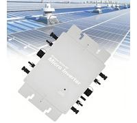 PioMue Waterproof IP65 Micro Solar Inverter, Smart WiFi App Control Waterproof Dc to Ac Microinverter for Residential Areas Commercial Areas Power Stations Schools 1800W