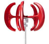 PioMue Wind Turbine Generator, 3 Phase AC Permanent Magnet Generator,5 Blades Vertical Wind Turbine Kit Low Wind Speed Starting w/Controller for Home,Boat,Motor Home 12V-500W