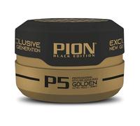 Pion Black Edition P5 Golden Professional Hair Styling Wax 150 ml - Ultra Hold, Shiny Finish, Long-Lasting Non-Greasy Styling, Adds Volume & Texture, Easy to Apply & Wash Out, All Hair Types