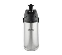 Pioneer Flasks Stainless Steel Lever Airpot Hot Water Dispenser Conference Event Flask, 1.9 litres, Silver