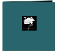 Pioneer 1-Piece 12 x 12-inch Fabric Frame Post Bound Scrapbook Majestic Teal, Black