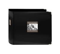 Pioneer 1-Piece 12 x 12-inch Sewn Leatherette 3-Ring Binder, Black