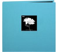 Pioneer 12 x 12-inch Book Cloth Cover Post Bound Album, Turquoise Blue