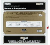 Pioneer Post Bound Top-Loading Page Protectors 5/Pkg-12 X12 (W/Black Inserts), 1, 12" x 12"