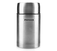 Pioneer Vacuum Insulated Leakproof Soup/Food Flask, 8 Hours Hot 24 Hours Cold, Stainless Steel, 1000 ml