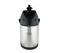 Pioneer Flasks Stainless Steel Lever Airpot Coffee Dispenser Conference Event Flask, 3 litres, Silver