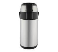 Pioneer 3.0L Stainless Steel Push-Pump Airpot, Leakproof Flask for Hot and Cold Drinks, Easy Pump Drink Dispenser for Events, Satin Finish