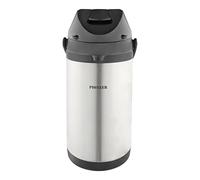 Pioneer Flasks Stainless Steel Airpot Hot Cold Water Tea Coffee Dispenser Conference Event Flask, 4 litres, SS40HC, Silver