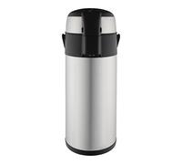 Pioneer 5.0L Stainless Steel Push-Pump Airpot, Leakproof Flask for Hot and Cold Drinks, Easy Pump Drink Dispenser for Events