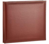 Pioneer 8 Inch by 8 Inch Snapload Sewn Leatherette Memory Book, Brown