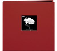 Pioneer 8 x 8-inch Book Cloth Cover Post Bound Album, Burgundy