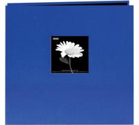 Pioneer 8 x 8-inch Book Cloth Cover Post Bound Album, Cobalt Blue
