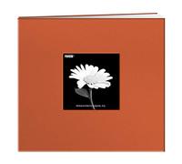 Pioneer 8 x 8-inch Book Cloth Cover Post Bound Album, Orange