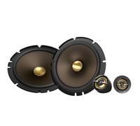 Pioneer A-Series MAX TS-A653CH, 2-Way Component Car Audio Speakers, Full Range, Clear Sound Quality, Easy Installation and Enhanced Bass Response, Full Gold Colored 6.5” Round Speakers