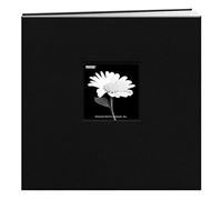 Pioneer Book Cloth Cover Post Bound Album 12"X12", fabric, Deep Black, 12" x 12"