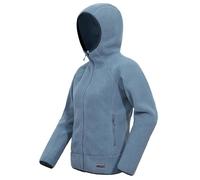 Pioneer Camp Ladies' Thermal Fleece Jacket - Soft Hooded Windproof Mid-Layer with Full Length Zipper for Mountaineering & Everyday Wear(Blue;L)