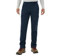 Pioneer Camp Men's Hiking Trousers, Waterproof Cargo Trousers, Thermal Trousers, Breathable Fleece Lined, Windproof Winter Trousers, Outdoor Trousers with 5 Utility Pockets, dark blue, S