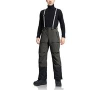 Pioneer Camp Mens Ski Trousers Waterproof Fleece Lined Snowboard Trousers Warm Winter Thermal Pants Grey S