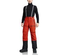 Pioneer Camp Mens Ski Trousers Waterproof Fleece Lined Snowboard Trousers Warm Winter Thermal Pants Orange XL