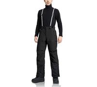 Pioneer Camp Mens Ski Trousers Waterproof Fleece Lined Snowboard Trousers Warm Winter Thermal Pants Black L