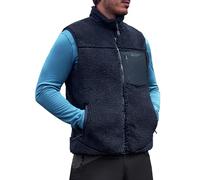 Pioneer Camp Men's Sleeveless Fleece Vest with Stand-Up Collar, 550g Heavy Fleece, Windproof & Warming Outdoor Vest for Climbing, Hiking, Camping, Traveling