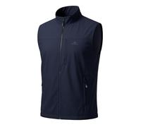 Pioneer Camp Mens Softshell Gilet Activewear Vests with lining,Quick-Dry,Breathable,Outerwear Zipped Pockets Sleeveless Softshell Jacket for Hiking,Cycling,Running,Daily Training (Navy; M)
