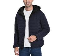 Pioneer Camp Men's Winter Jacket Warm Outdoor Jacket Men's Winter Coat with Hood Thick Lined Windproof Jackets for Cold, Blue black, M