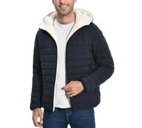 Pioneer Camp Men's Winter Jacket, Warm Quilted Jacket with Hood, Sherpa Lined Outdoor Jacket, Men's Winter Coat, Lined Windproof Jackets, navy blue, S