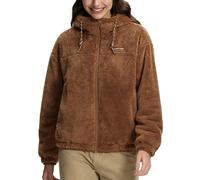 Pioneer Camp Women's Fleece Jacket Winter Coat Autumn Sweatshirt, Warm Plush Hooded Jacket with Pockets Cozy Teddy Fleece Jacket for Women