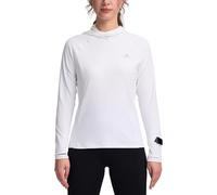 Pioneer Camp Women's Long Sleeve Running Hoodie Top, UPF 50+ Sun Protection, Quick Dry Moisture Wicking, Breathable 4-Way Stretch, Athletic Shirt for Running, Hiking, Outdoor (White; XL)