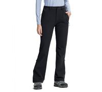 Pioneer Camp Women's Outdoor Trousers Autumn/Summer: Windproof Rain Trousers with DWR Coating | Quick-Drying | Elastic Hiking Trousers for Mountaineering and Cycling Tours, Black, L