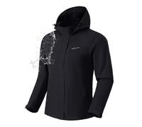 Pioneer Camp Women's Waterproof Rain Jacket Lightweight Breathable Windbreaker Outdoor Coat with Detachable Hood for Hiking Travel Cycling